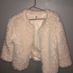 TRADED Fuzzy Teddy Open Cardigan